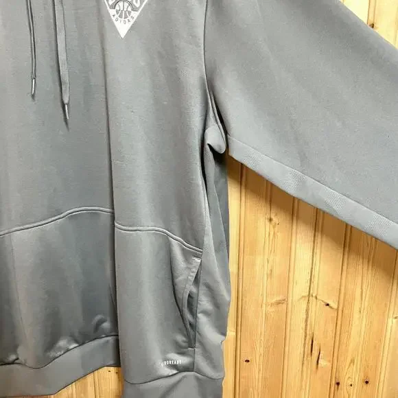 Adidas 3ssb warm up hoodie gray Aeroready Rare Exclusive Men’s size 2XL - Picture 10 of 12